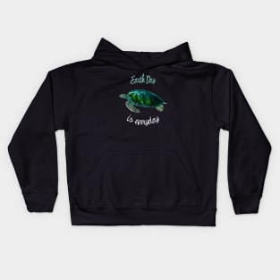 earth day is everyday Kids Hoodie